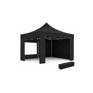 Faltpavillon | schwarz 3 m x 3 m