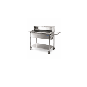 Kohlegrill mit Baguette Ablage | auf Rollen